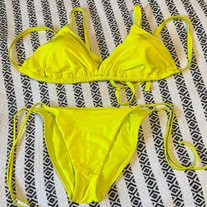 Vibrant Yellow Bikini Set